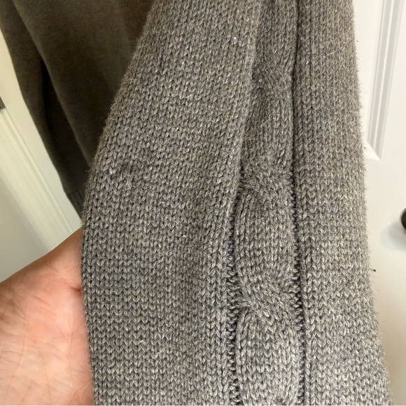 Polo Ralph Lauren Brown Long Sleeve Cable Knit Cotton‎ Sweater Medium Women Zip - Picture 5 of 5
